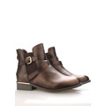 Bronzové boty se zlatým podpatkem Claudia Ghizzani (258603) - 5