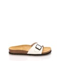 Bílé nízké kožené zdravotní pantofle EMMA Shoes (1239938) - 1