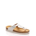 Stříbrné kožené zdravotní pantofle EMMA Shoes (1239945) - 5