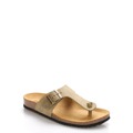 Olivově zelené kožené zdravotní pantofle EMMA Shoes (1239944) - 5