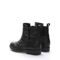 Černé kožené kotníkové boty Online Shoes (55426) - 5