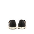 Park Lane Shoes Černé kožené balerínky s kovovou špičkou a kamínky 37 (4188) - 2