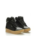 Černé zateplené boty s kožešinou Roobins (506521) - 4