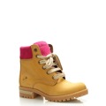 Kožené boty farmářky s růžovým lemem Roobins (506518) - 2