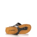 Černé kožené zdravotní pantofle na klínku EMMA Shoes 37 (1239949) - 4