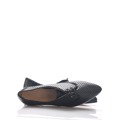 Černé kožené děrované boty se špičkou Maria Jaén 38 (12069) - 6