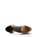 Černé kožené elegantní boty na podpatku Maria Jaén (18207) - 4