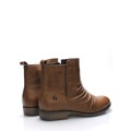 Hnědé kožené kotníkové boty Online Shoes (55425) - 4