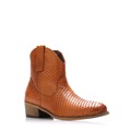 Hnědé kožené kovbojské boty Online Shoes (257656) - 2