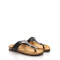 Černé kožené zdravotní pantofle EMMA Shoes (1239940) - 3