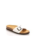 Bílé nízké kožené zdravotní pantofle EMMA Shoes (1239938) - 2