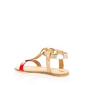 Červeno-zlaté korkové letní sandálky MARIA MARE (241515) - 2