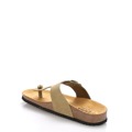 Olivově zelené kožené zdravotní pantofle EMMA Shoes (1239944) - 4