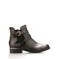 Černé lesklé boty se zlatým podpatkem Claudia Ghizzani (258604) - 1