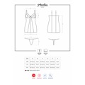 Košilka Heartina chemise - Obsessive (311198) - 2