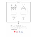 Košilka 828-CHE chemise - Obsessive (554390) - 2