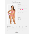 Smyslný set Nudelia top & panties neon pink - Obsessive (2706123) - 3
