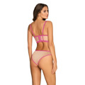 Smyslný set Nudelia top & panties neon pink - Obsessive (2706123) - 2