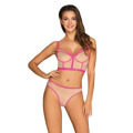 Smyslný set Nudelia top & panties neon pink - Obsessive (2706123) - 1