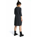 B070 Oversized šaty s páskem na zavazování - fialové (3213725) - 9
