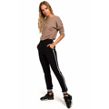 M460 Kalhoty Jogger s pruhovanými žebrovanými manžetami - šedé (3213864) - 7