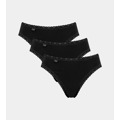 Dámské kalhotky sloggi 24/7 Cotton Lace Tai C3P - černé - SLOGGI (3293872) - 1