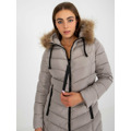 Dámský kabát NM KR P22 6678 1.18P tmavě lila (3567850) - 2