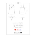 Elegantní košilka Lividia chemise - Obsessive (1633164) - 3