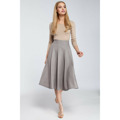 M302 Midi skater sukně - šedá (3585826) - 17