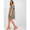 Dámské šaty-D73761M30145G-khaki (3334671) - 3