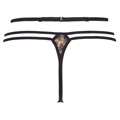 Tanga Marshmallow V-7888 černá/béžový - Axami (3546293) - 6