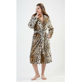 Dámský župan dlouhý s kapucí Leopard (3546489) - 5