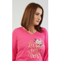 Dámské pyžamo dlouhé Rose (3085659) - 5