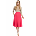 M302 Midi skater sukně - šedá (3585826) - 16