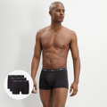 Pánské boxerky 3 ks DIM COTTON STRETCH BOXER 3x - DIM - černá (3321745) - 2