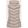 Tmavě béžová péřová dámská vesta (5M719-62) (3558863) - 3