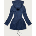 Tmavě modro-bílá dámská bunda parka 2 v 1 (W702) (2917479) - 2