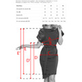 Dámské šaty v bordó barvě s asymetrickou spodní částí a s páskem model 7499993 (1220750) - 7