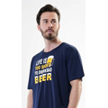 Pánská noční košile s krátkým rukávem Life is beer (3617249) - 6