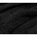 Krátká černá dámská kožešinová bunda (R8050-1) (3578047) - 2