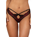 Sexy tanga V-10028 černá/červená - Axami (3546181) - 1