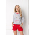 Pyžamo Cookie Short Grey-Red - Aruelle (3490390) - 4