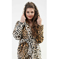 Dámský župan dlouhý s kapucí Leopard (3546489) - 1