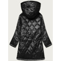 Černá dámská prošívaná oversize bunda s kapucí (ag5-010) (3165632) - 10