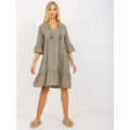 Šaty D73761M30214A5EN khaki barva (3401957) - 8