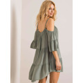 Dámské šaty-TW-SK-BI-80840.20 khaki (3336042) - 5
