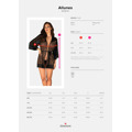 Dokonalý župan Allunes peignoir 2XL/3XL - Obsessive (3282926) - 2