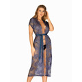 Jedinečný župan Flowlace peignoir - Obsessive (2126566) - 1