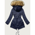 Parka damska z podpinką granatowa (m-21201) (3514796) - 2