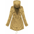 Damska zimowa parka z kapturem musztardowa (7617) (2943419) - 5